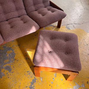 Set: Sofa mit Hocker mauve von Yngve Ekström für Swedese