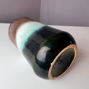 Vase 549-27 grün braun von Scheurich West Germany