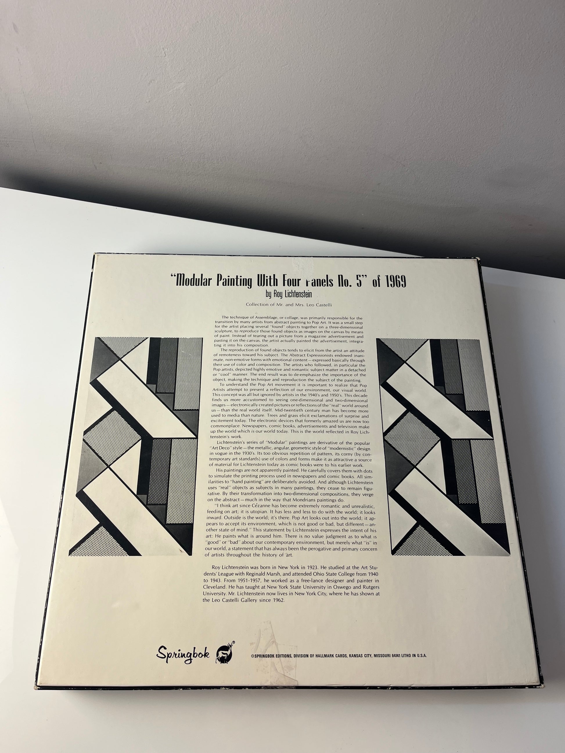 Puzzle "Modular Painting With Four Panels No. 5" von Roy Lichtenstein für Springbok Editions