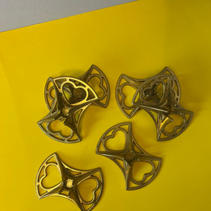 Kerzenständer Messing mit Herzen