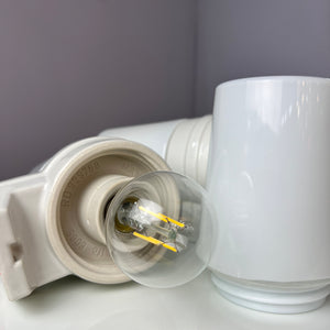Wandlampe Modell 6065 weiß von Sigvard Bernadotte für Ifö