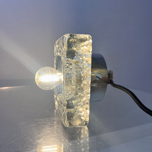 Wandlampe Ice Cube Glas Chrom