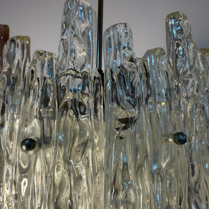 Kronleuchter Eisglas Acryl von VEB Narva