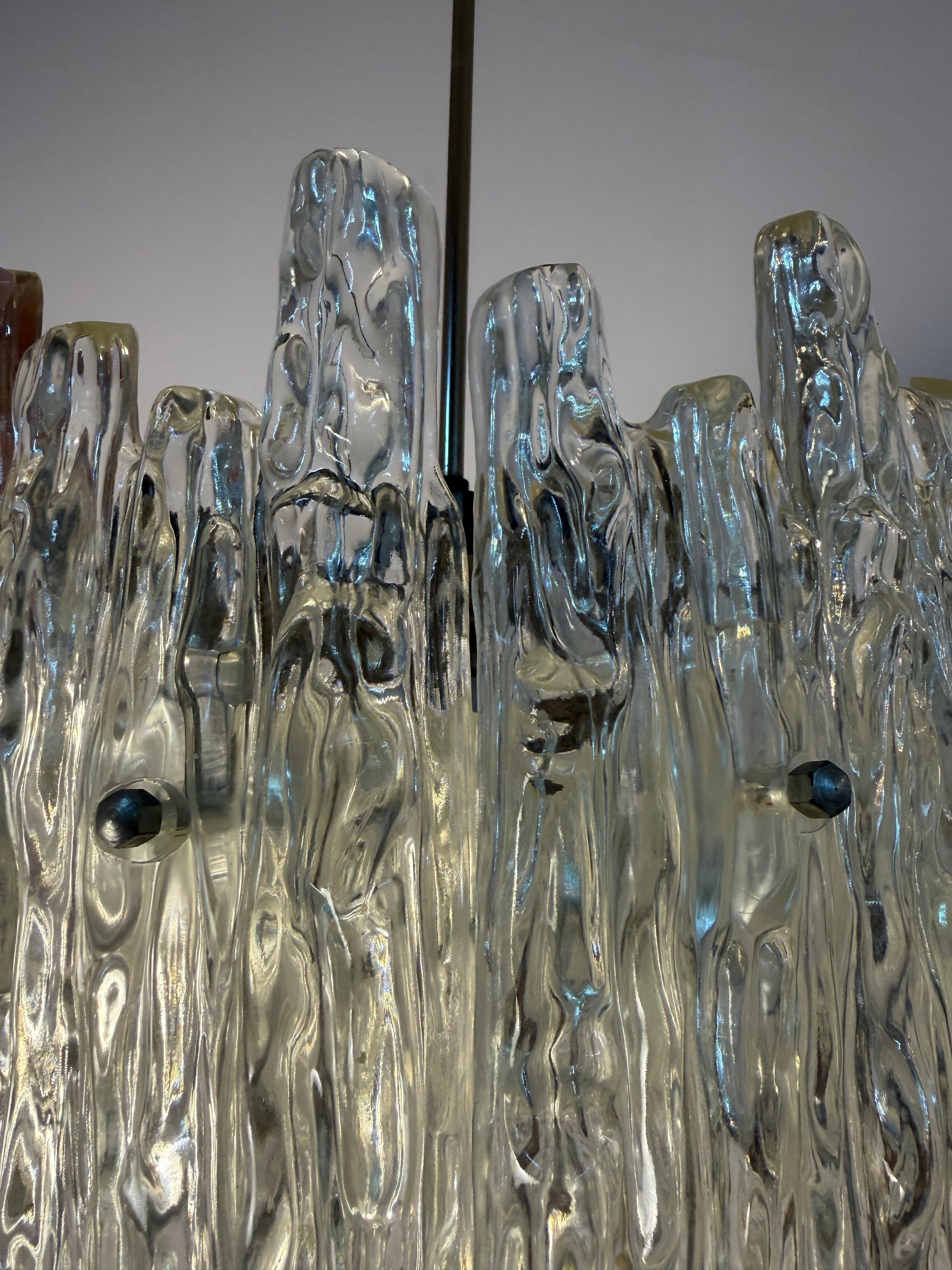 Kronleuchter Eisglas Acryl von VEB Narva