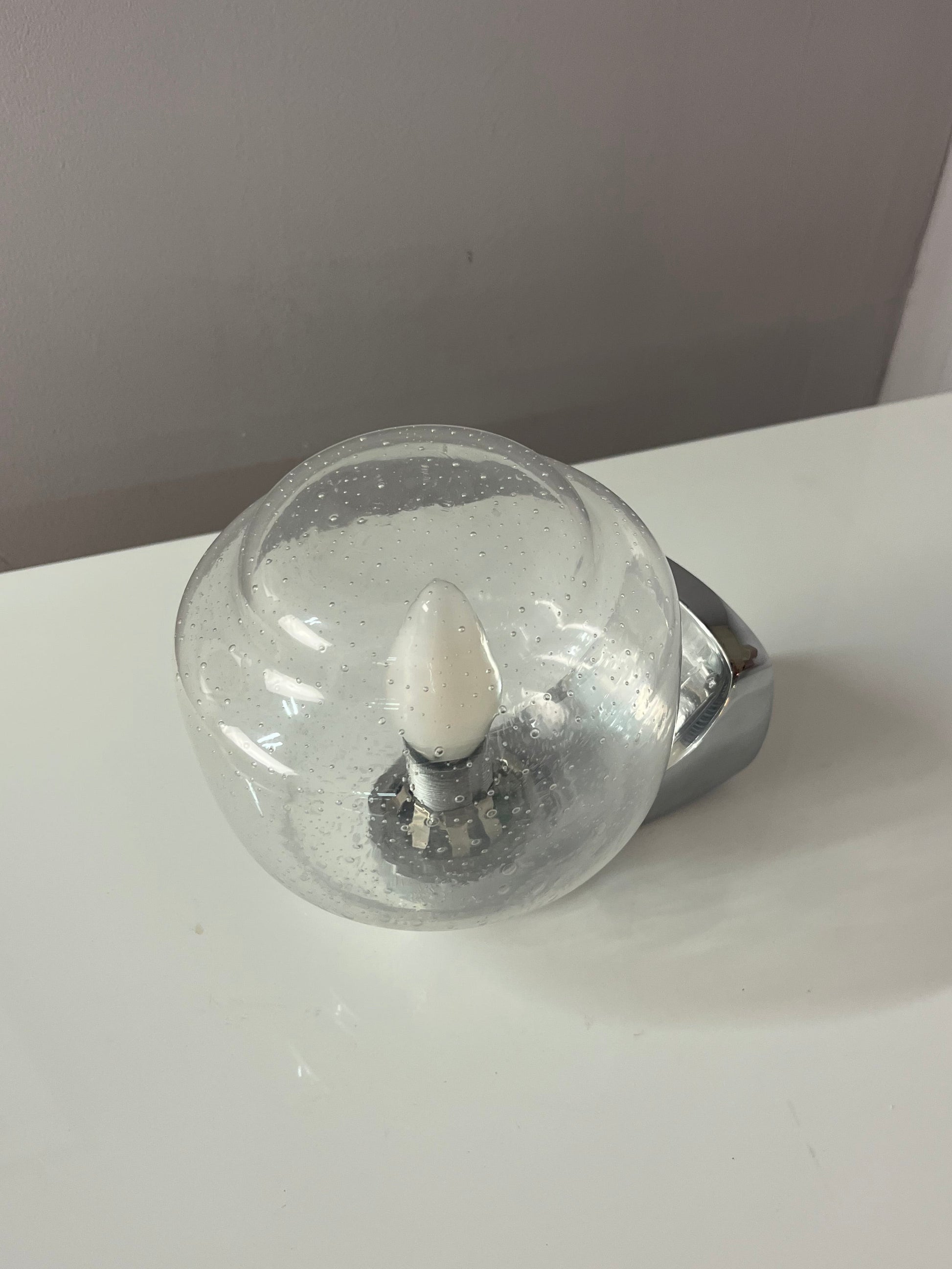 Wandlampe Einschlussglas Chrom von Novus in Originalverpackung