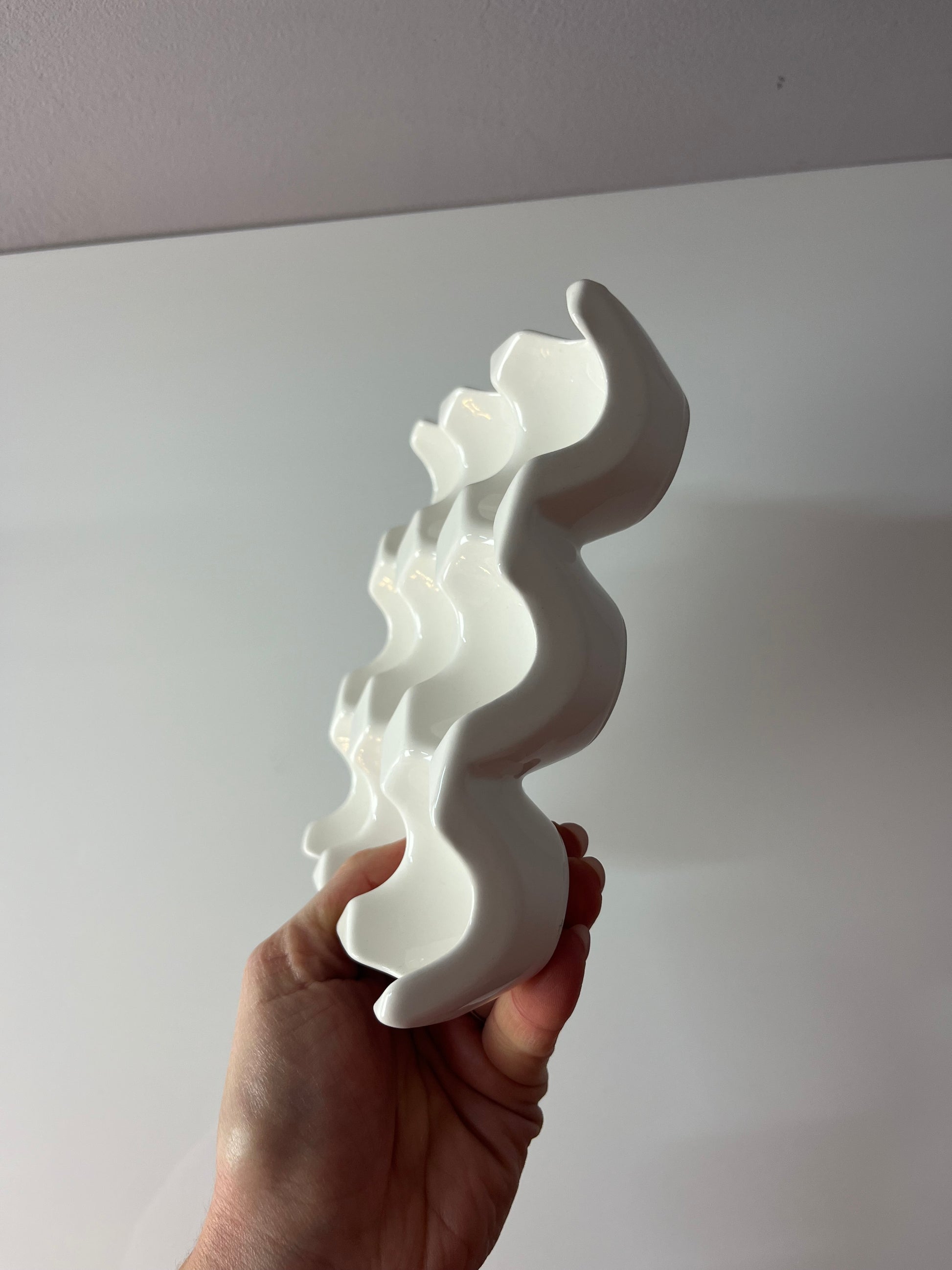 Eierwabe weiß Porzellan