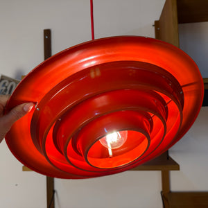 Lamellenlampe rot aus Dänemark