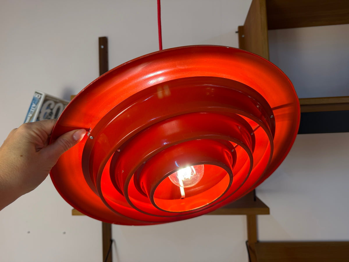 Lamellenlampe rot aus Dänemark