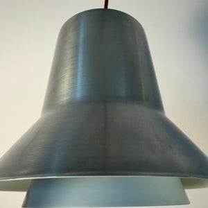 Hängelampe Auditorie 1 silber weiß von Svend Middelboe für Nordisk Solar