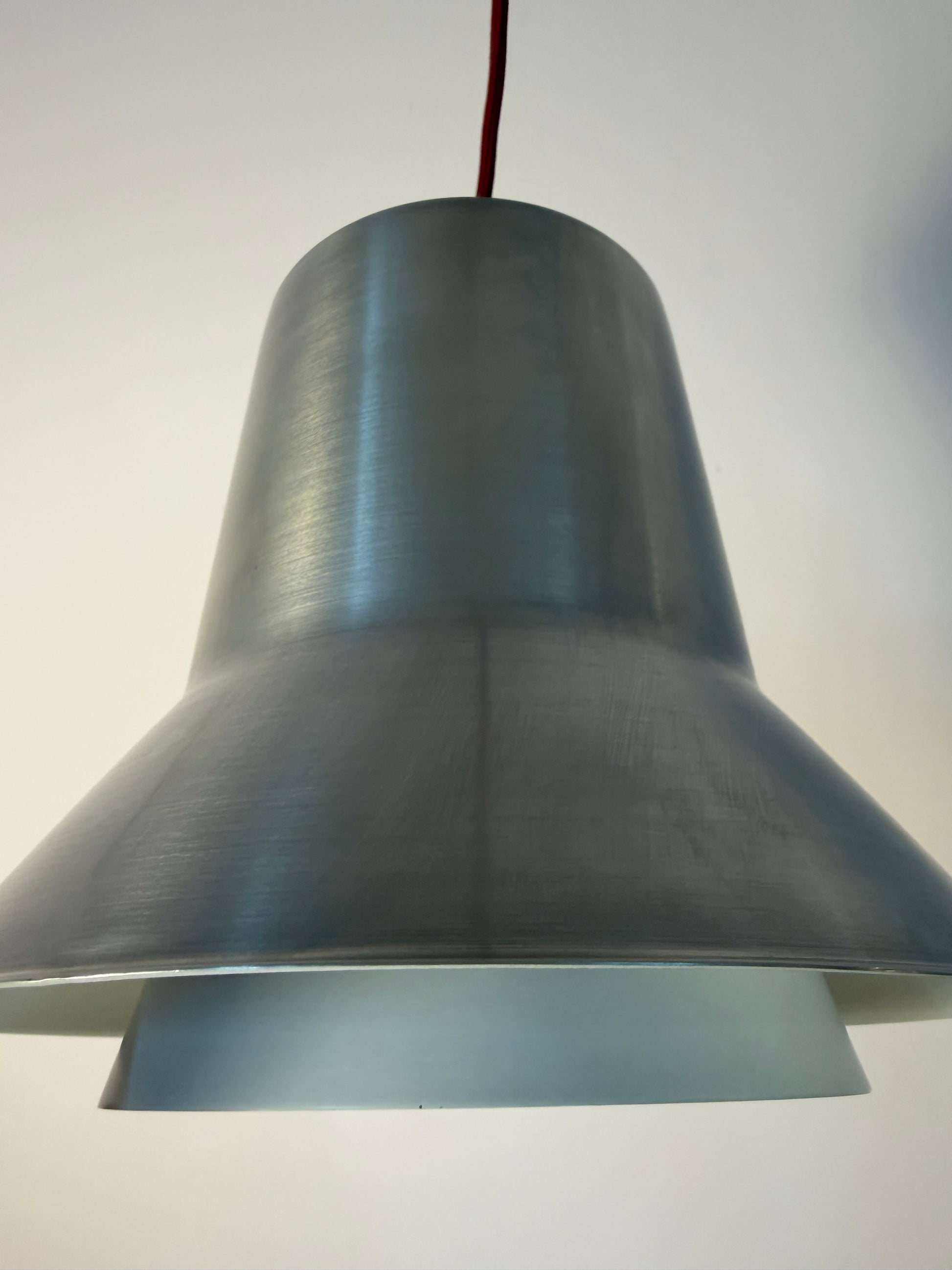 Hängelampe Auditorie 1 silber weiß von Svend Middelboe für Nordisk Solar