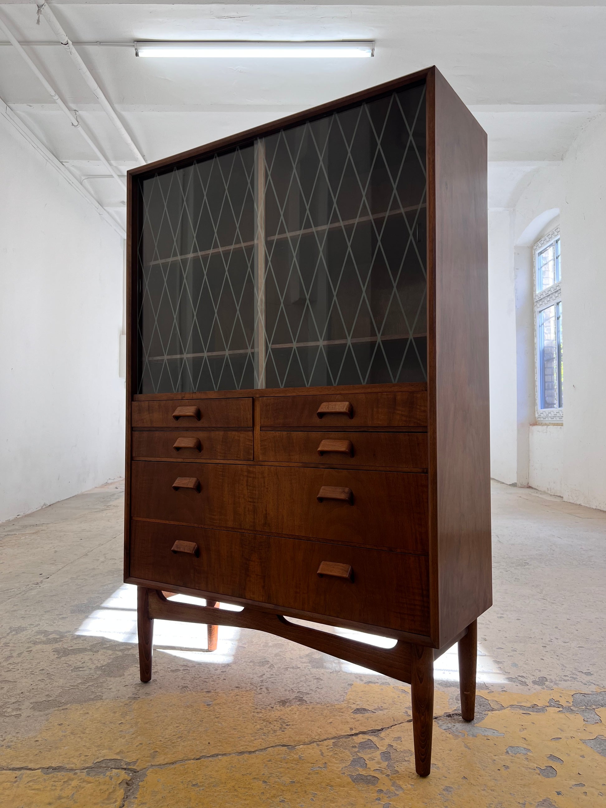 Vitrinenschrank Teak aus Dänemark