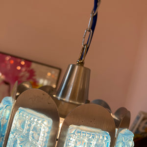 Hängelampe blau silber von Vitrika