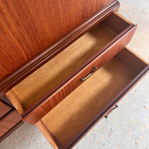 Büroschrank Teak mit Schloss aus Dänemark