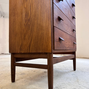 Kommode Tallboy Eiche von Poul Volther für FDB Møbler