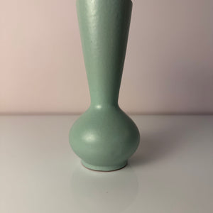 Set: Vase und Karaffe mintgrün weiß Keramik aus Westdeutschland
