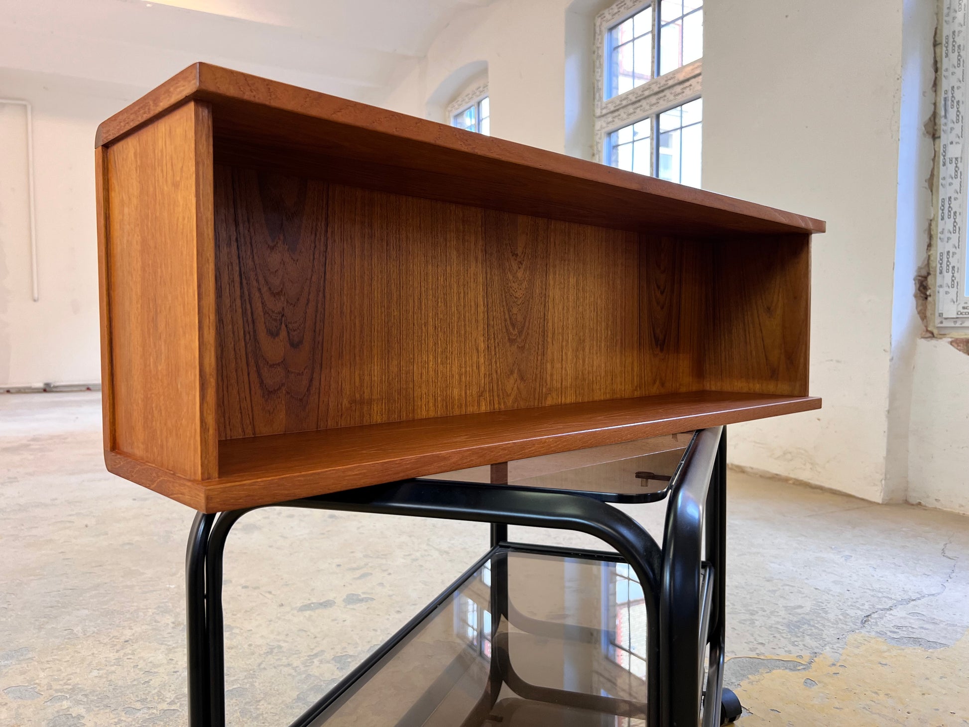 Schmales Regal Modul Teak