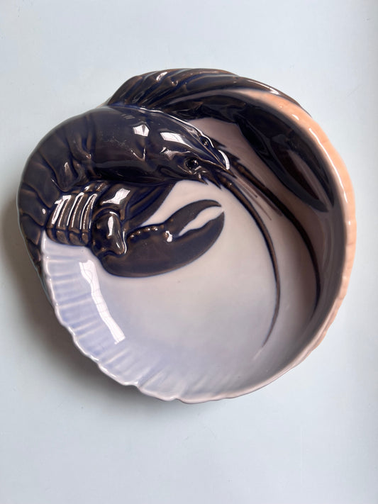 Schale Hummer Typ 3498 ∅ 18,5 cm von Erik Nielsen für Royal Copenhagen