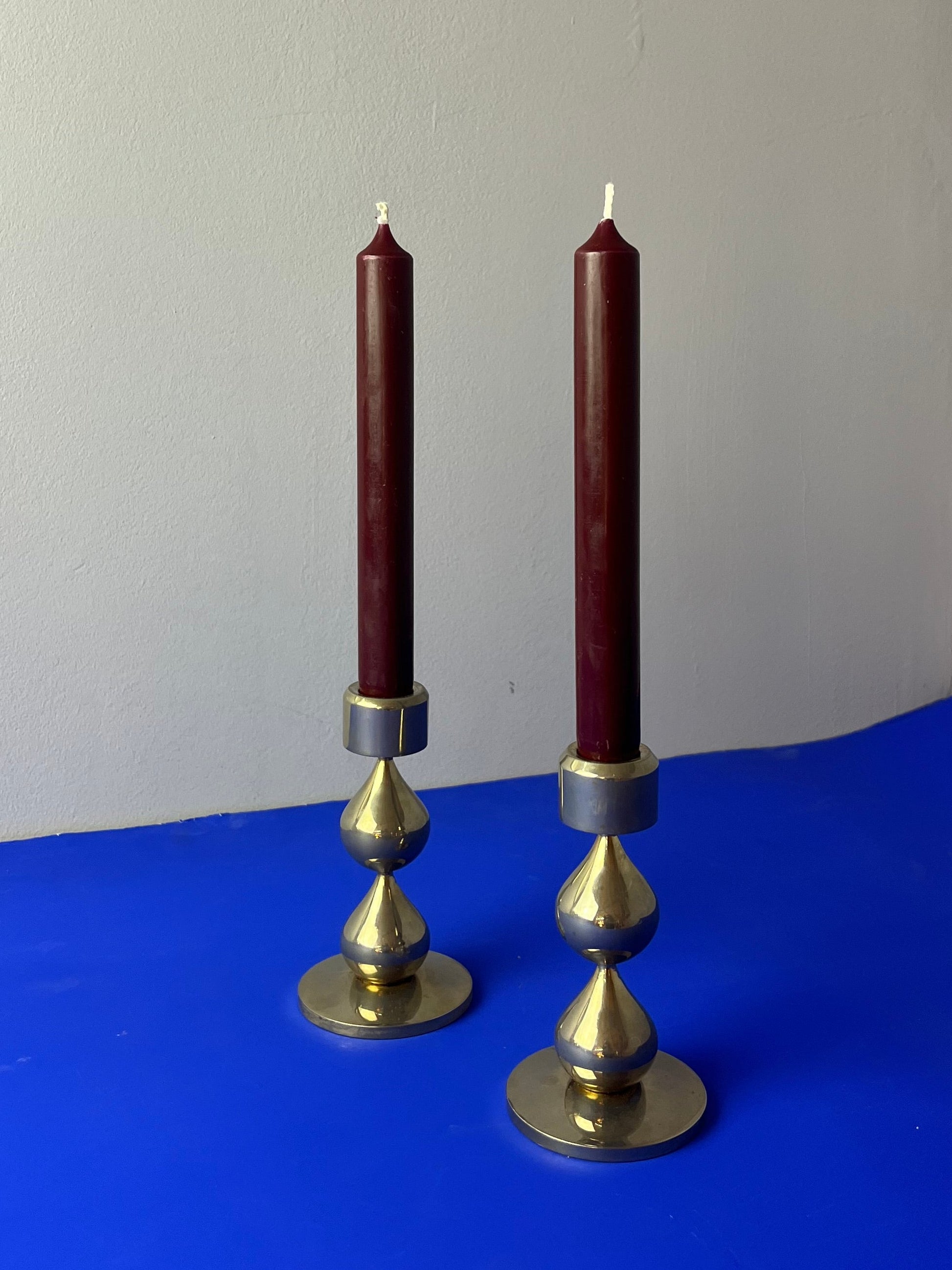 Kerzenständer vergoldet von Hugo Asmussen für Asmussen Design