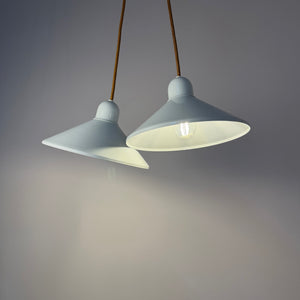 Set: 2x Hängelampe Typ 734 weiß von Horn