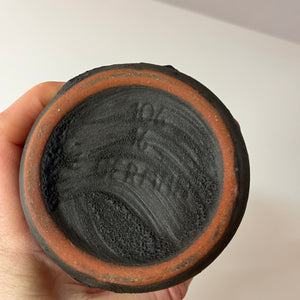 Vase Fat Lava rot dunkelbraun von Marei Keramik