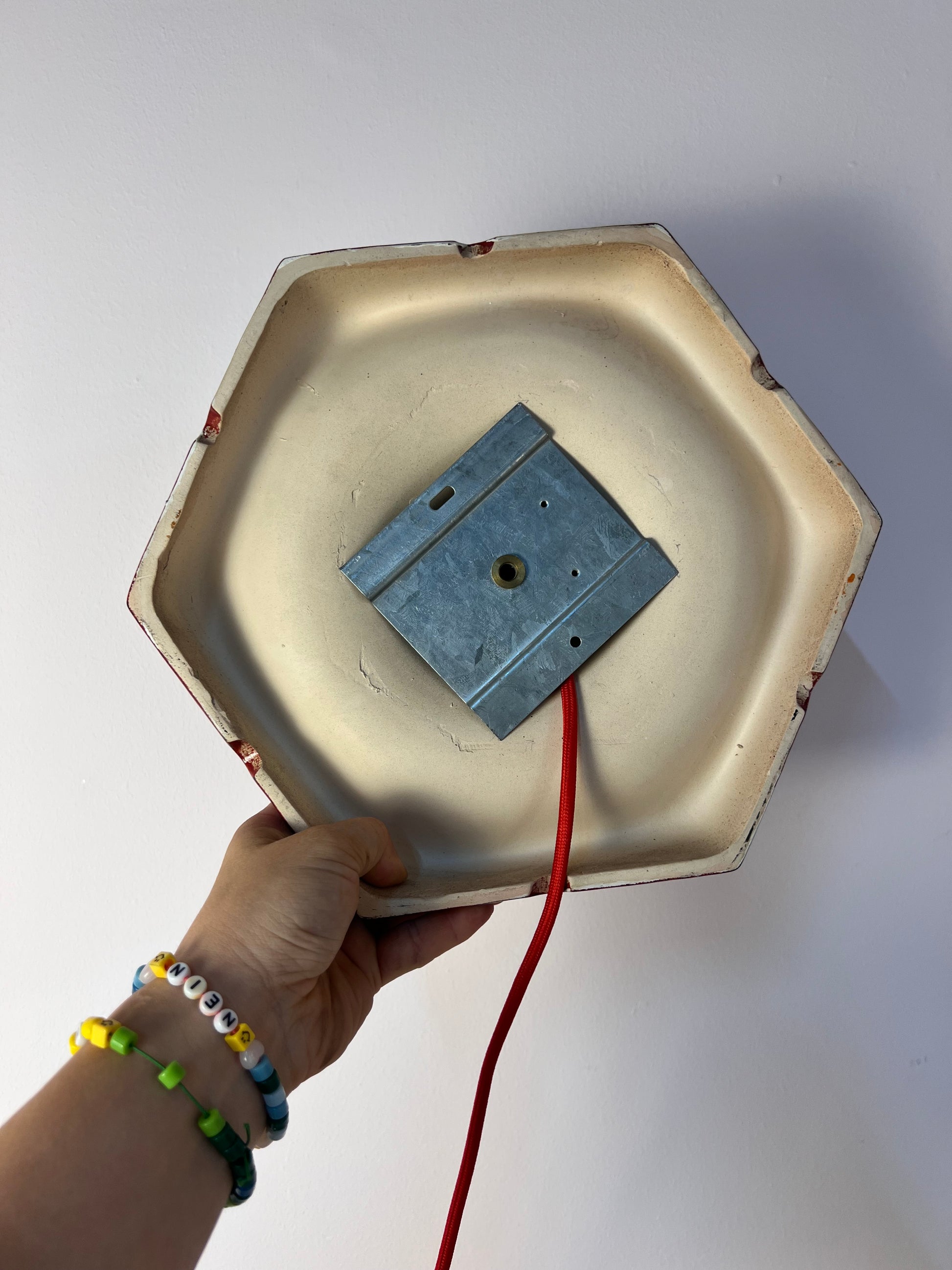 Wandlampe rot Keramik von Hustadt Leuchten