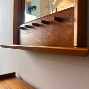 Set: Kommode mit Spiegel Teak