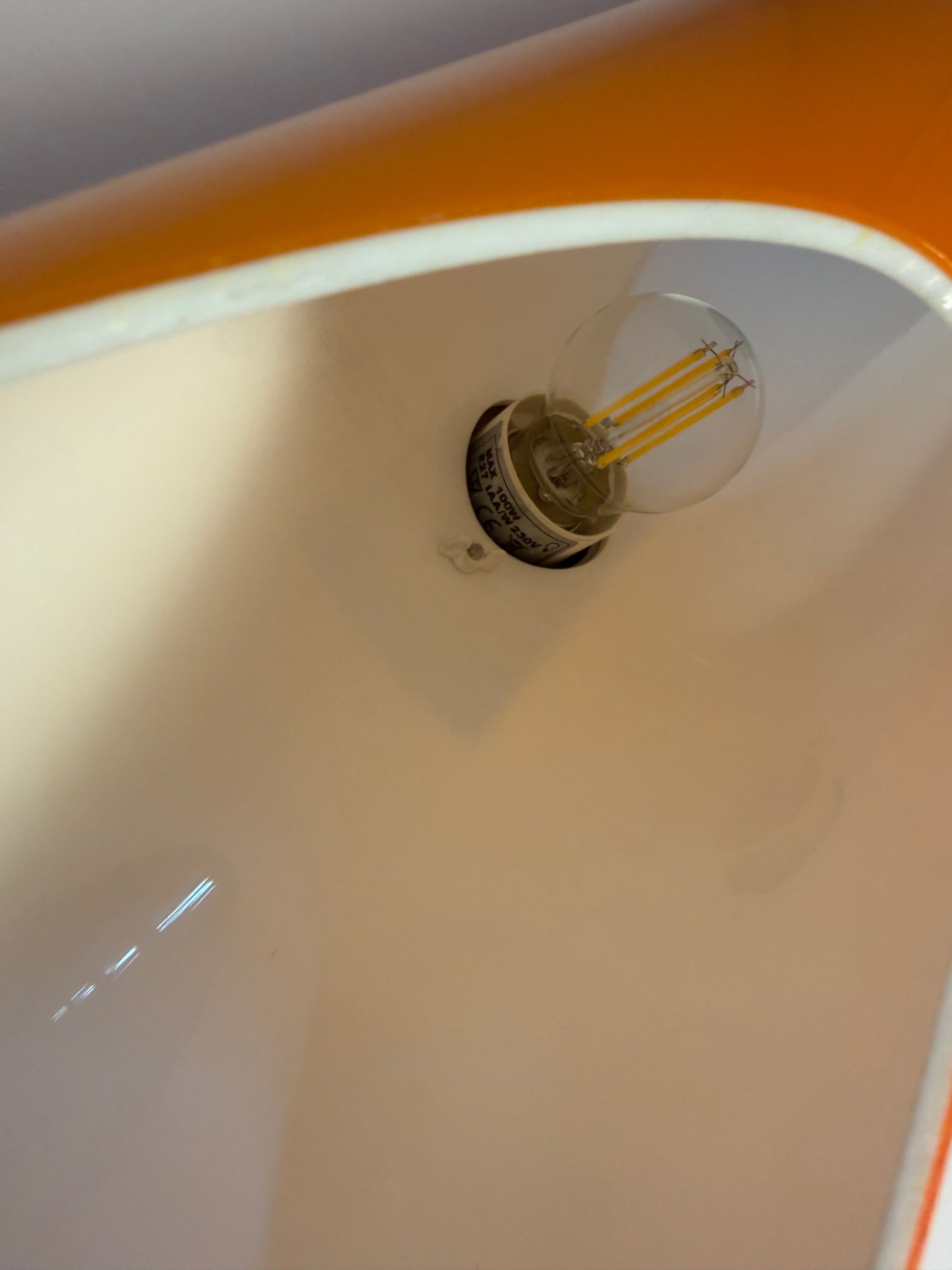 Wandlampe Shakti Wall Fix orange von Marzio Rusconi Clerici für Kundalini
