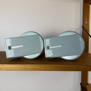 Set: 2x Wandlampe Modell 6070 weiß Sigvard Bernadotte für Ifö