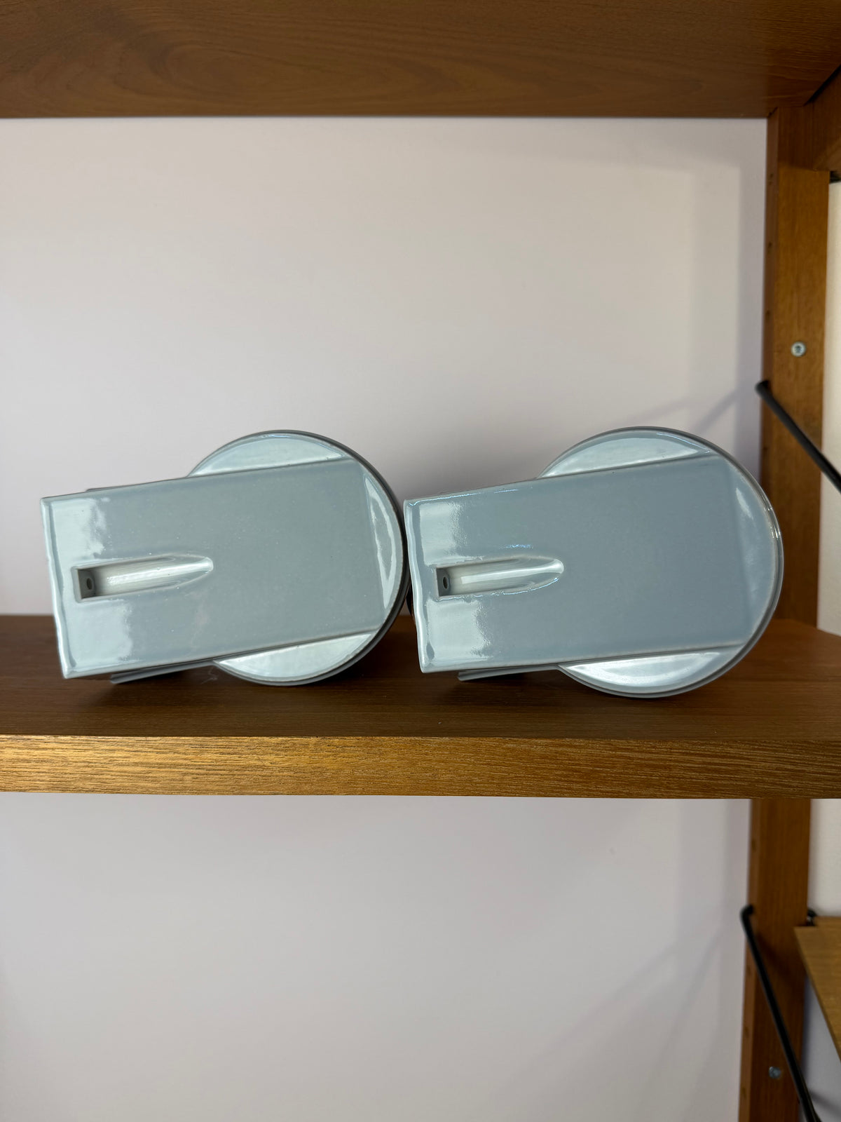 Set: 2x Wandlampe Modell 6070 weiß Sigvard Bernadotte für Ifö