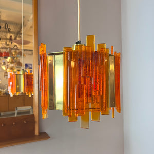Hängelampe orange von Claus Bolby
