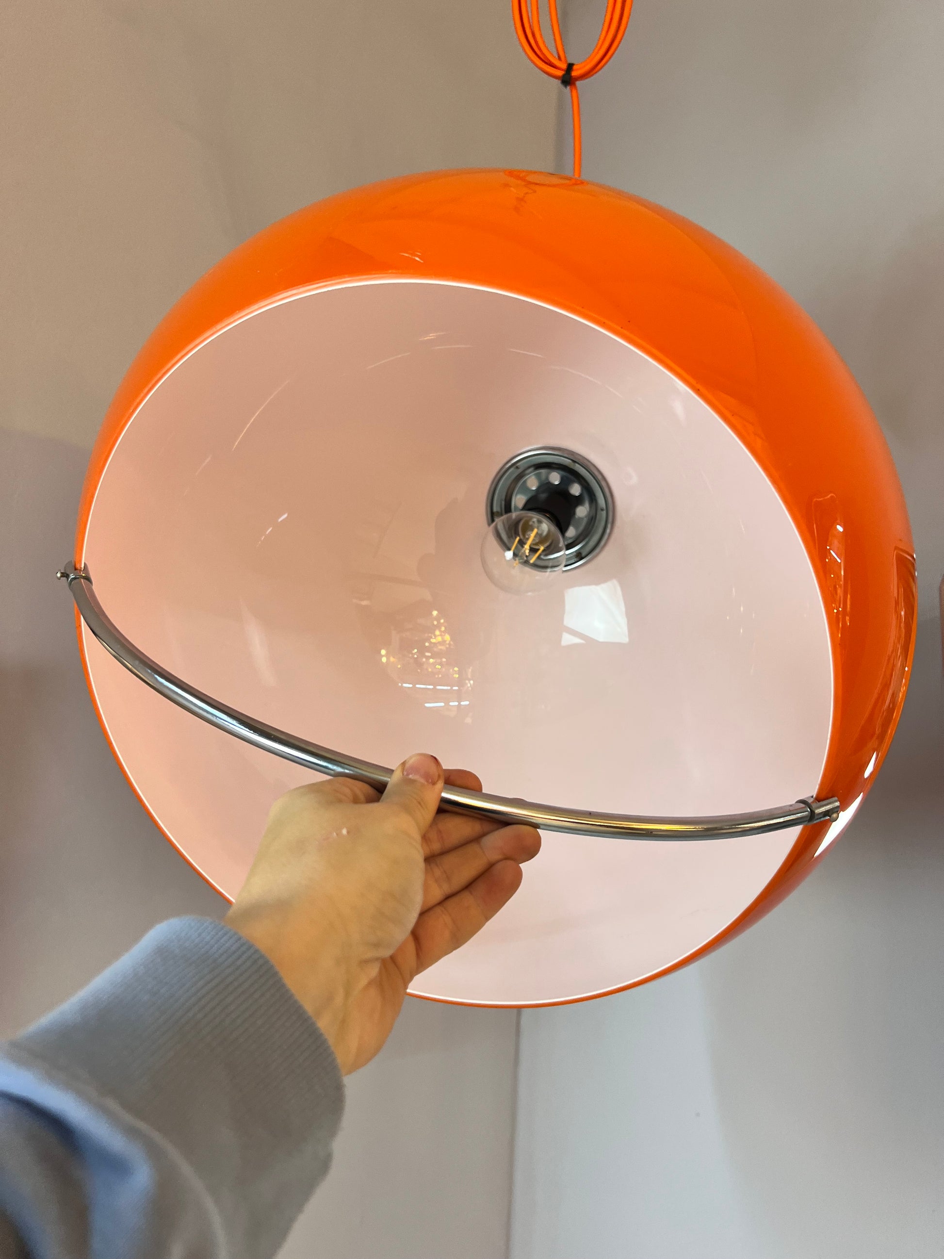 Hängelampe orange Kunststoff von Guzzini