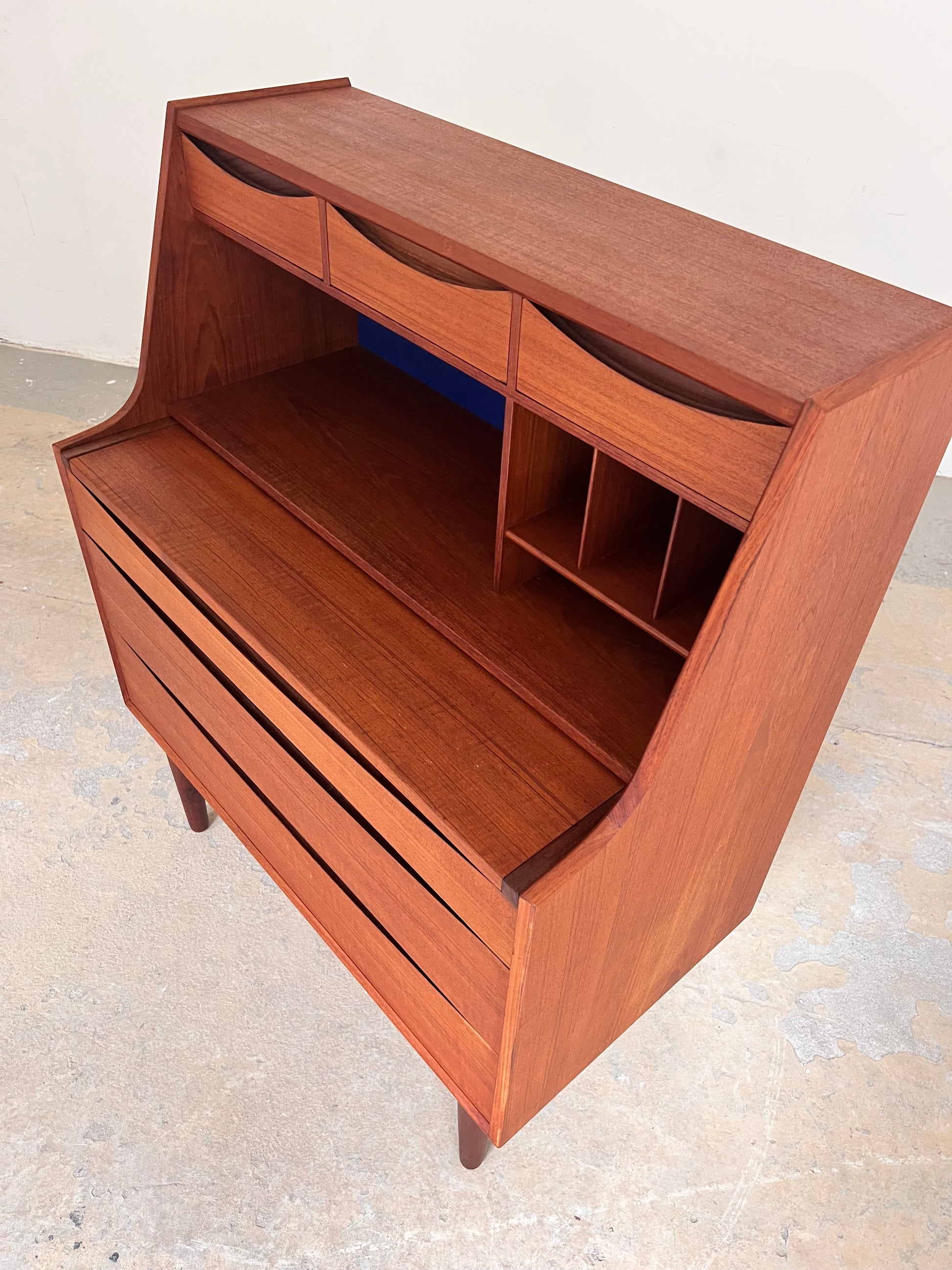 Sekretär Teak mit Schminktisch & Spiegel aus Dänemark