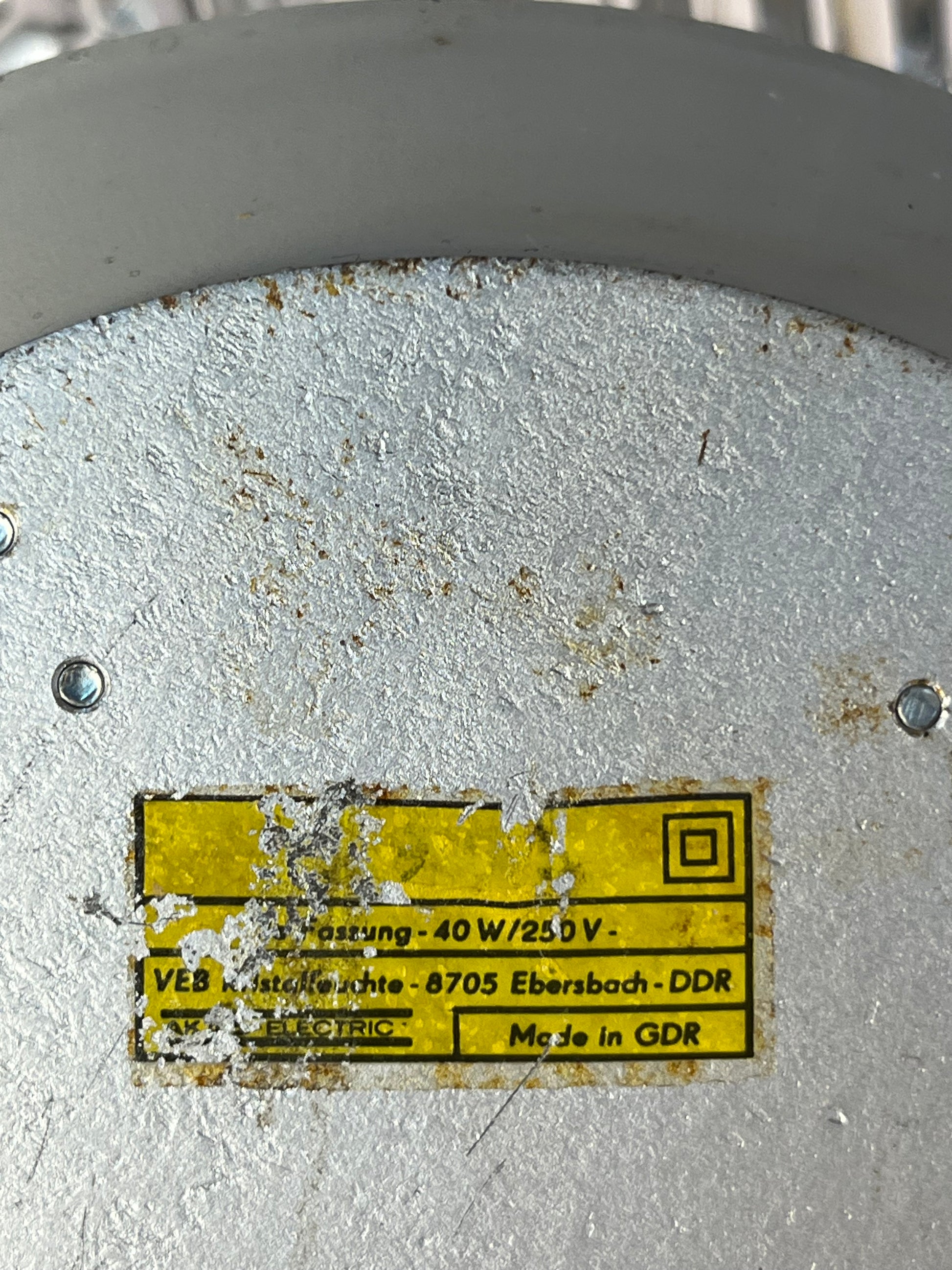 Wandlampe Eiskristall von VEB Kristallleuchtenbau Ebersbach