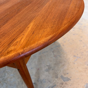 Runder Couchtisch Teak von Niels Bach