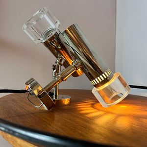 Set: 2x Wandlampe Chrom 70er
