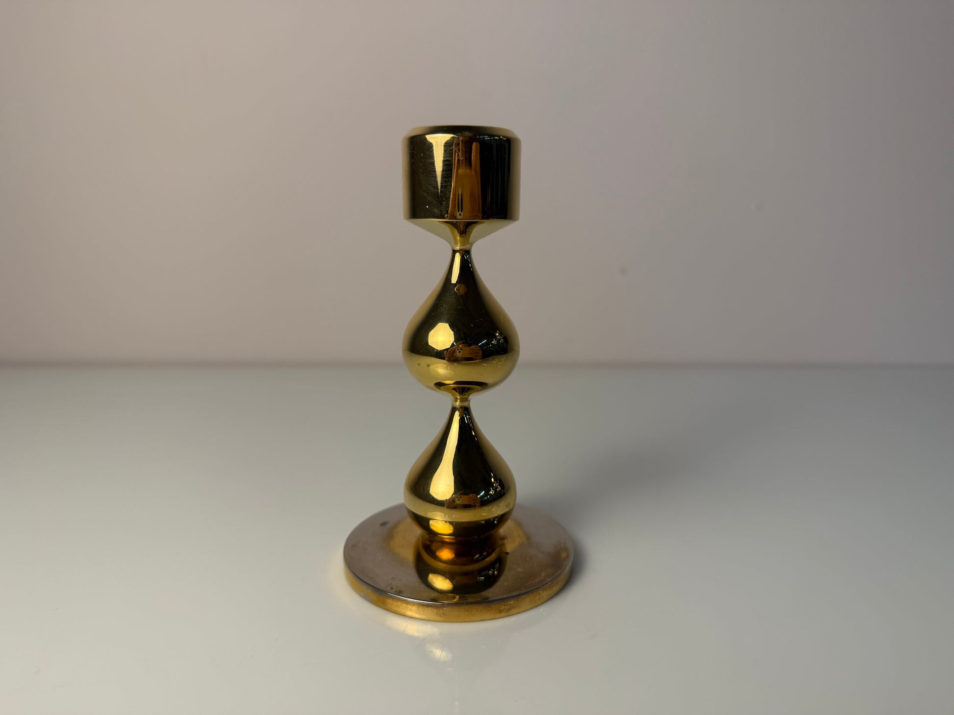 Kerzenständer 24 Karat vergoldet von Hugo Asmussen für Asmussen Design