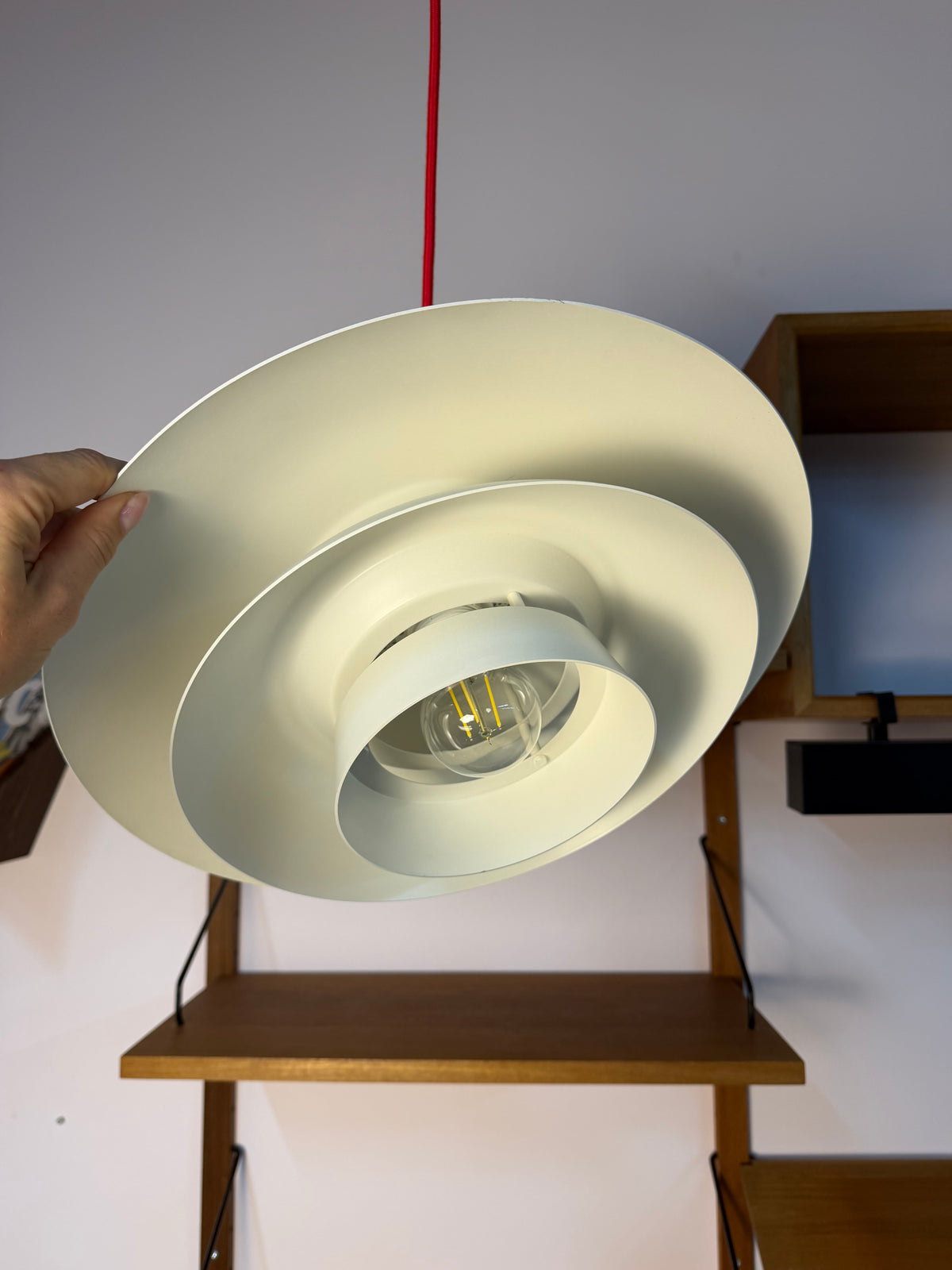Lamellenlampe weiß aus Dänemark