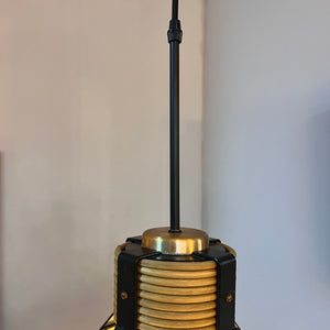 Hängelampe Rattan Kupfer von Doria Leuchten