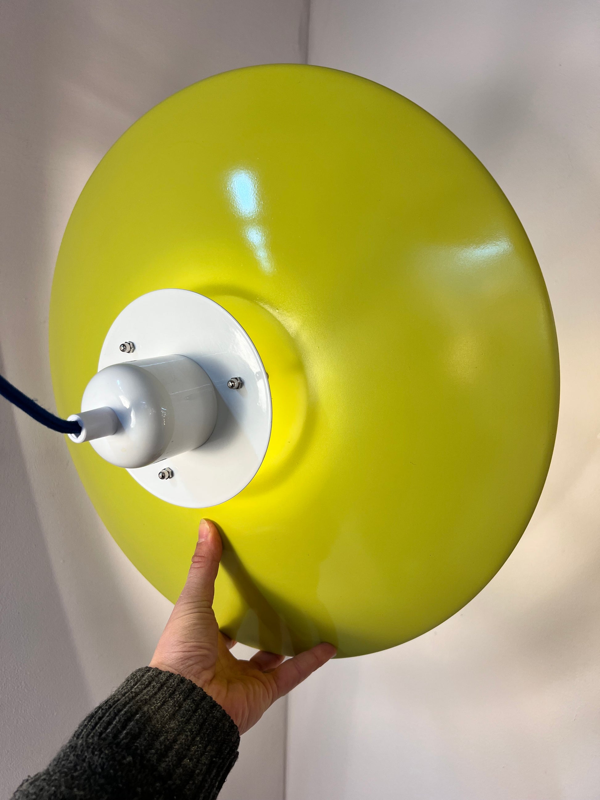 Lamellenlampe teils neu lackiert aus Dänemark