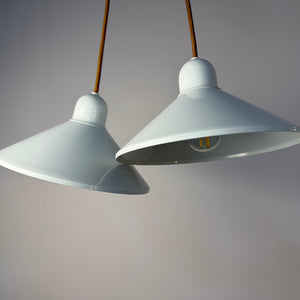 Set: 2x Hängelampe Typ 734 weiß von Horn