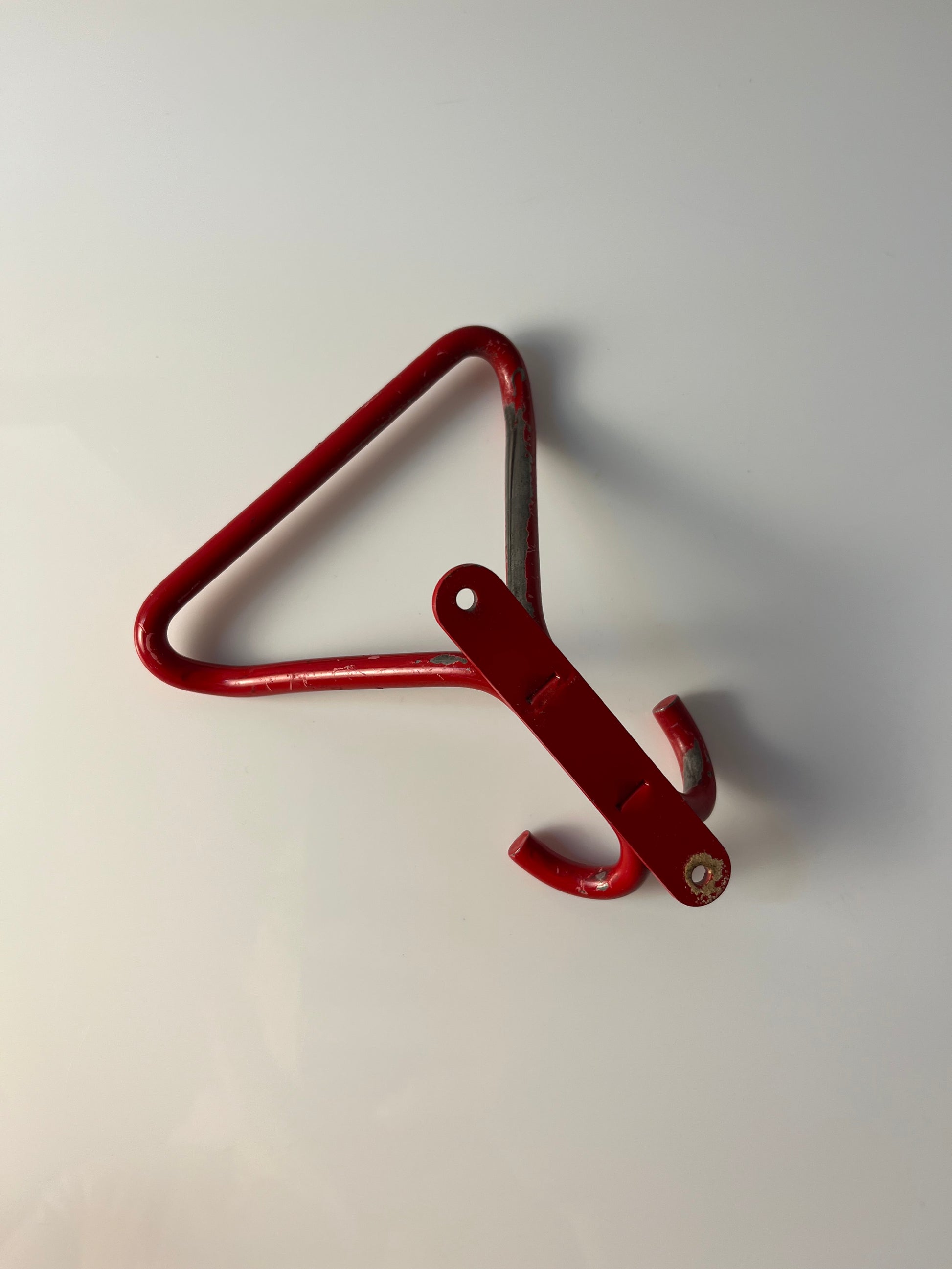 Set: 2x Wandhaken rot Metall