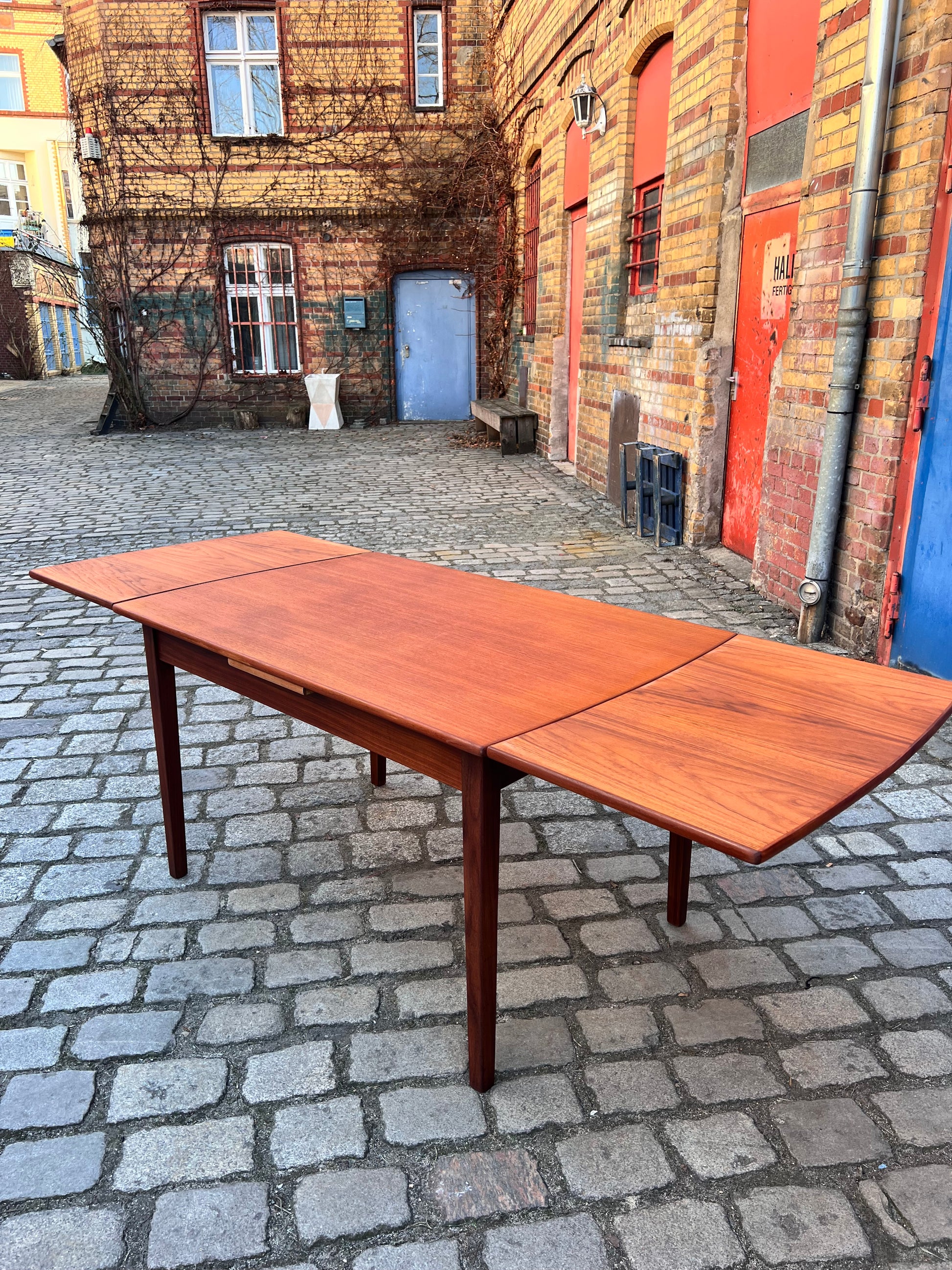 Ausziehbarer Esstisch Teak aus Dänemark