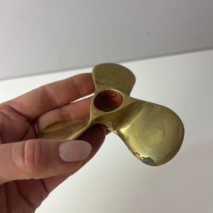 Kerzenständer Schiffsschraube Messing