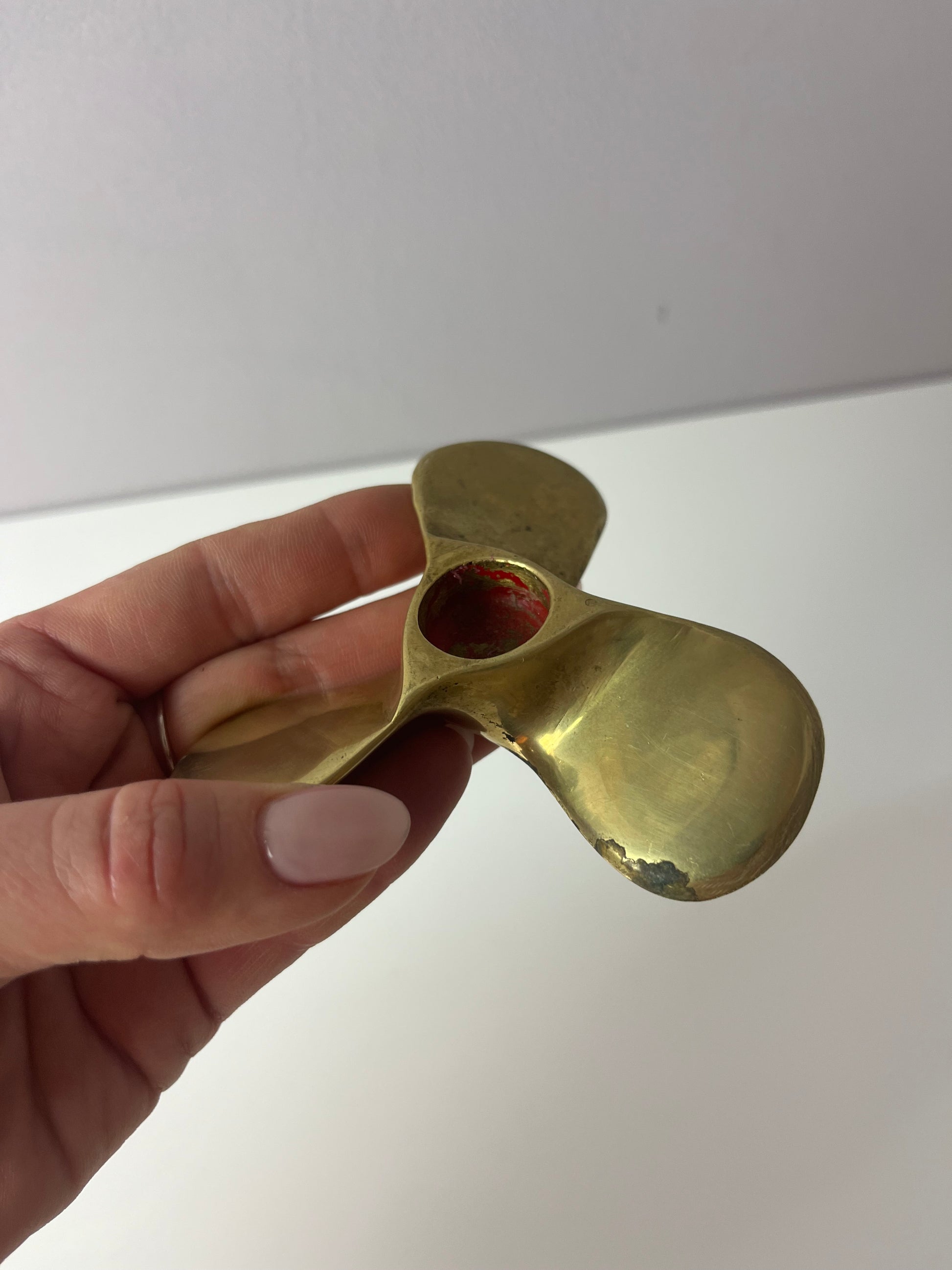 Kerzenständer Schiffsschraube Messing