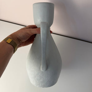 Set: Vase und Karaffe mintgrün weiß Keramik aus Westdeutschland