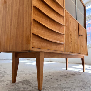 Highboard / Wohnzimmerschrank Typ 602/G Esche von Hellerau aus 1959