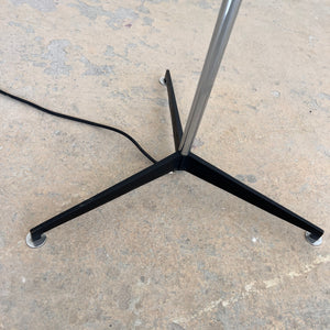 Stehlampe Chrom mit Stoff-Schirm von STAFF