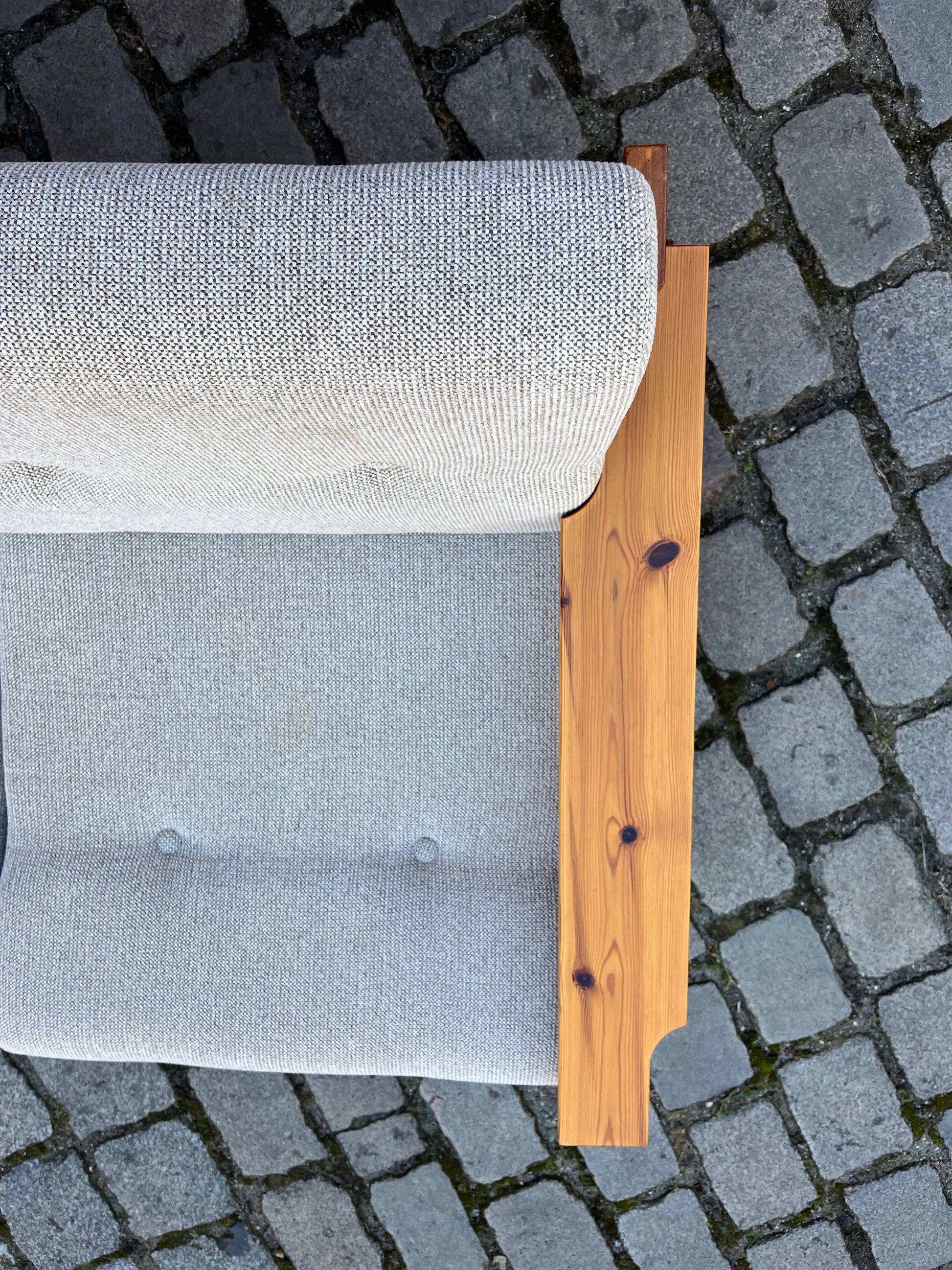 2-Sitzer Sofa beige grau Safari Style