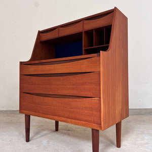 Sekretär Teak mit Schminktisch & Spiegel aus Dänemark