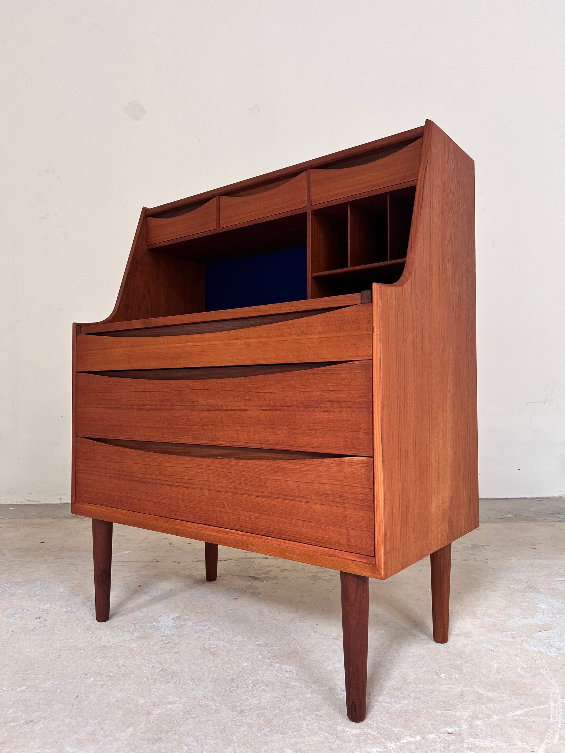 Sekretär Teak mit Schminktisch & Spiegel aus Dänemark